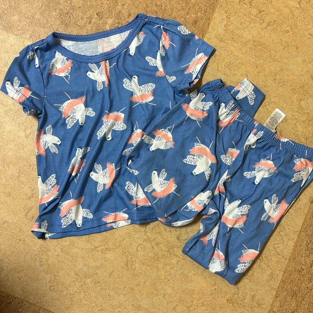 Carters chicken ballerina Girls pajamas set